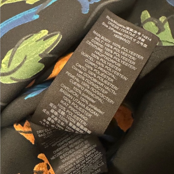 Tory Burch Black Dress with Vibrant Floral Accents - Picture 13 of 15